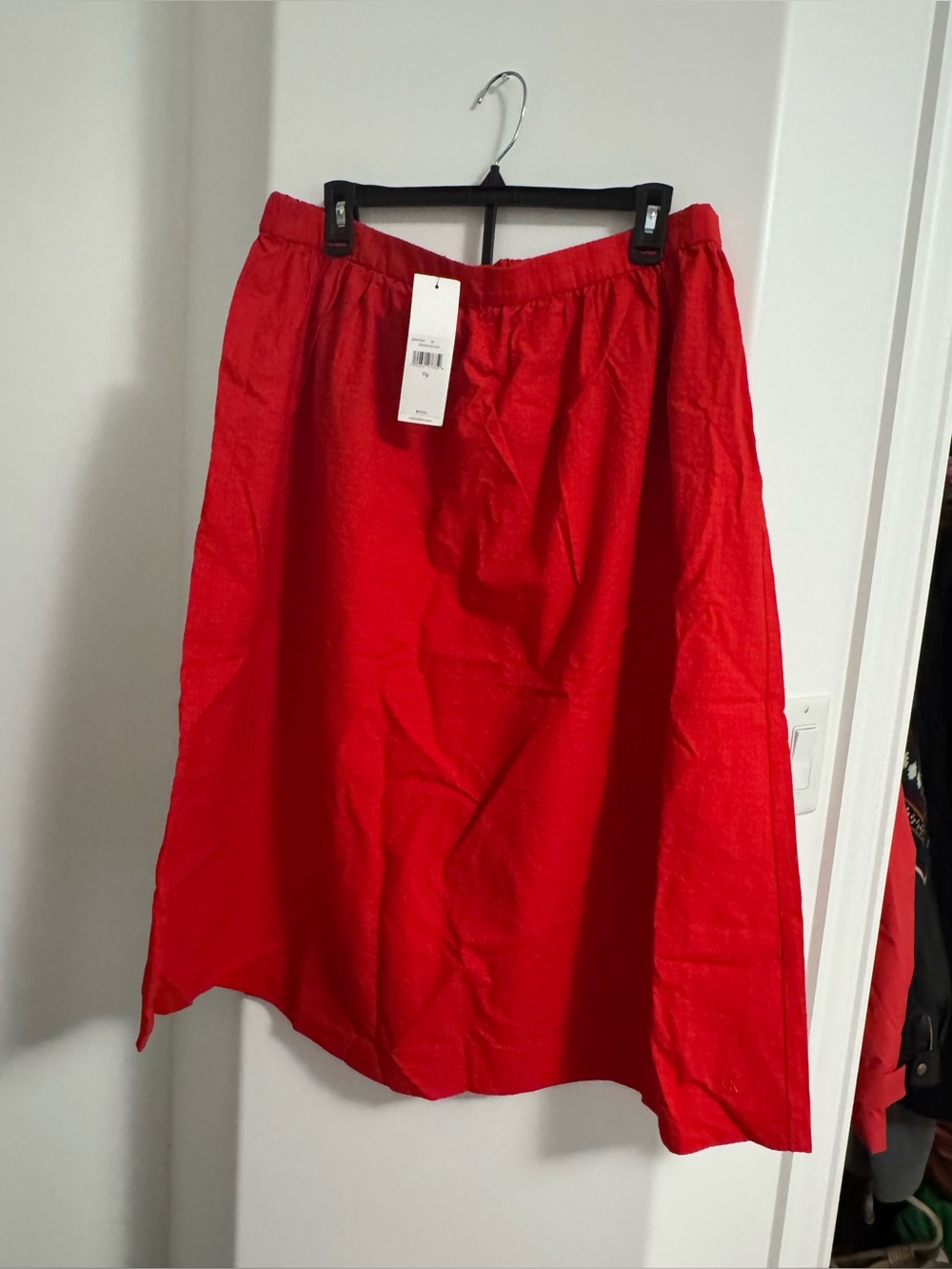 NWT CALVIN KLEIN Cotton Poplin Midi Skirt